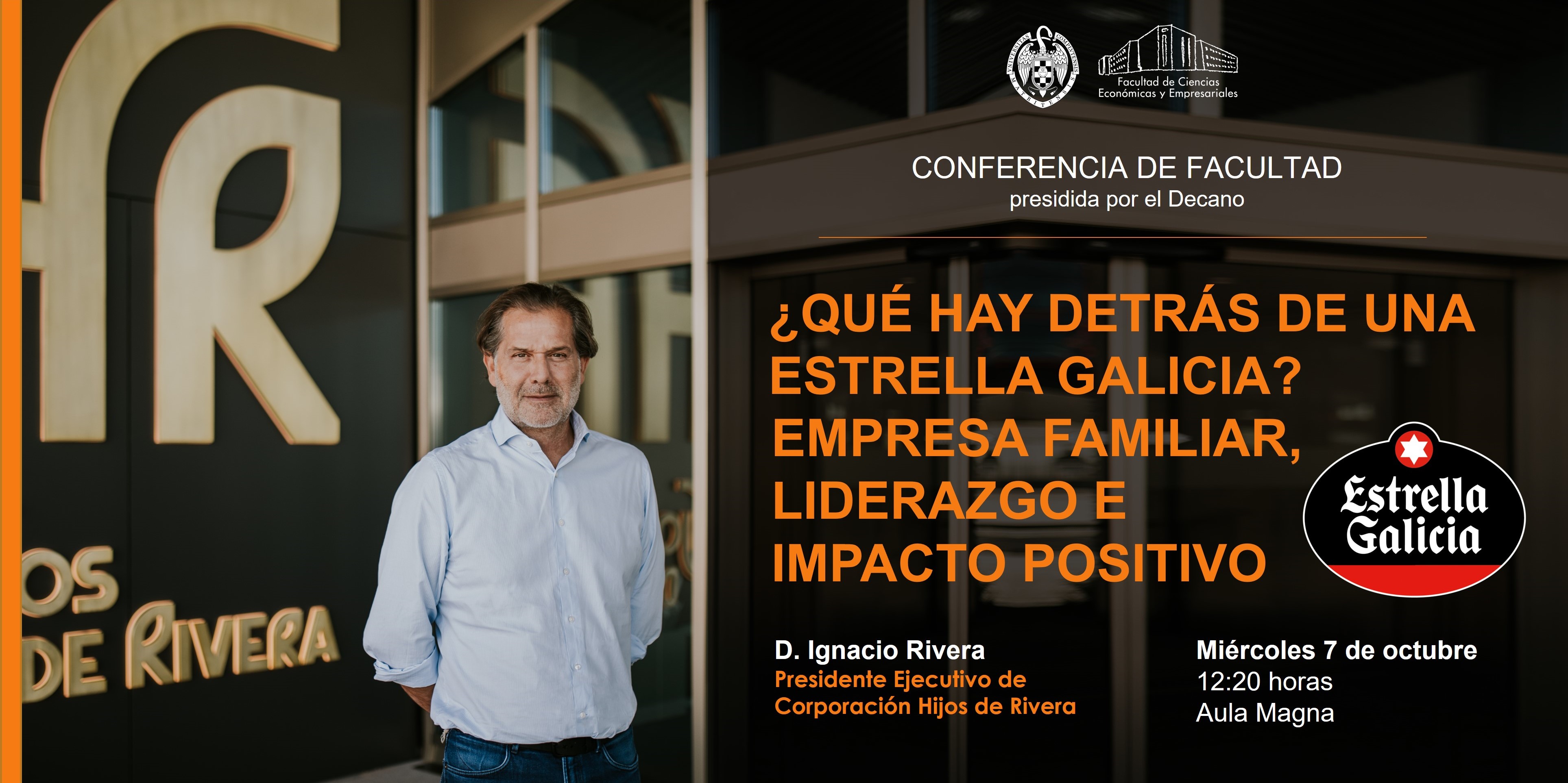 Conferencia de Facultad, miércoles 7 oct